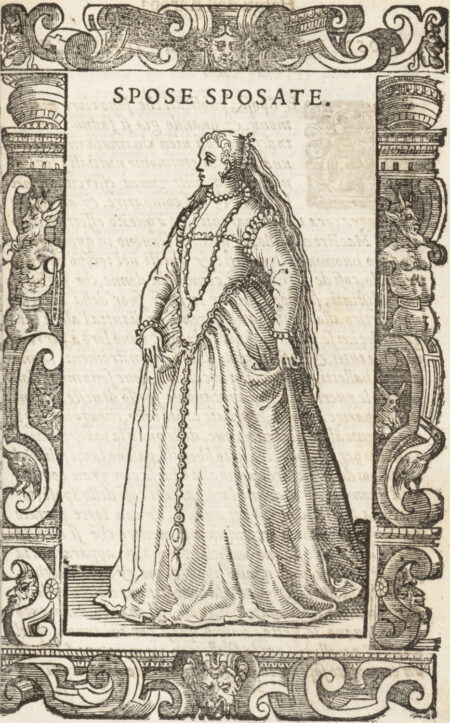 Una donna veneziana sposata in un disegno di Cesare Vecellio