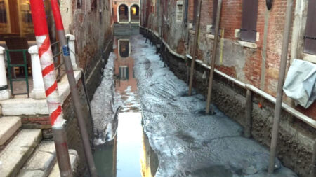 Acqua bassa a Venezia