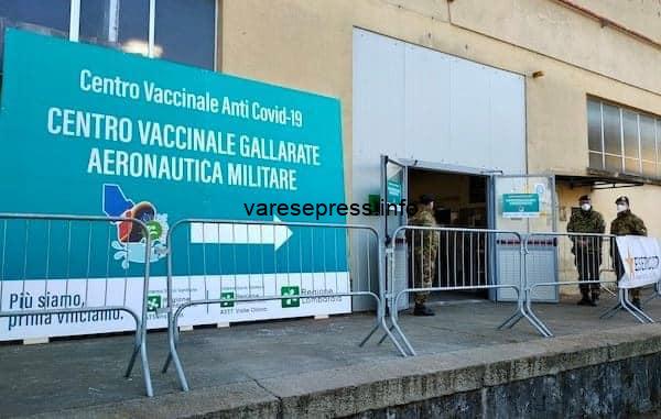 gallarate hub vaccinale caserma aeronautica_