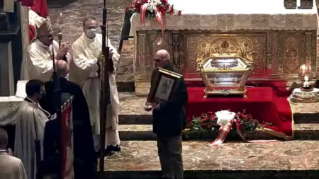 il funerale di Alessandro Centinaio oggi a Gallarate