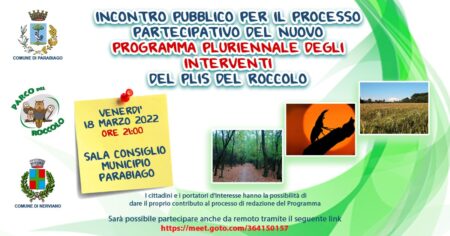 Parco del Roccolo programma pluriennale