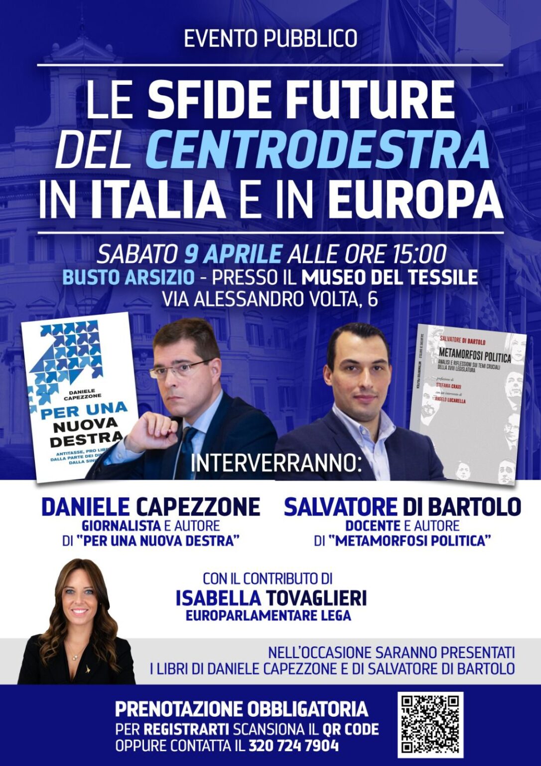 A Busto Daniele Capezzone per "le sfide future del controdestra"