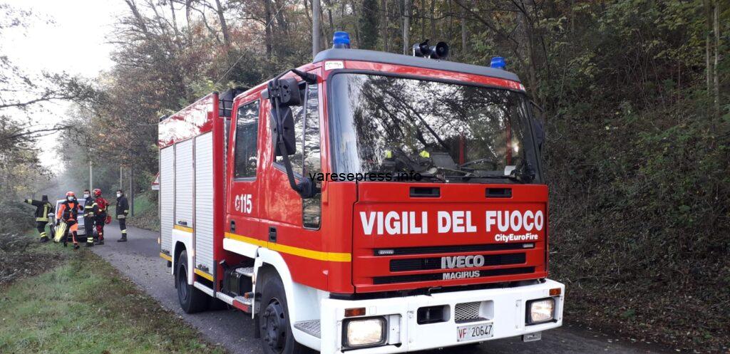 A Maddalena di Somma Lombardo un incendio boschivo incendio somma lombardo