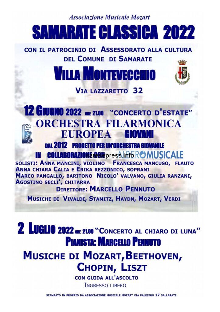 Torna “Samarate Classica” con due concerti di rilievo Torna "Samarate Classica" con due concerti di rilievo