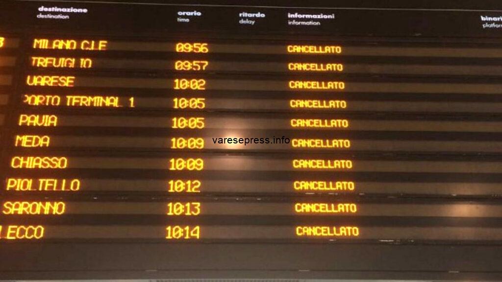 Sciopero dei treni regionali domenica 10 luglio