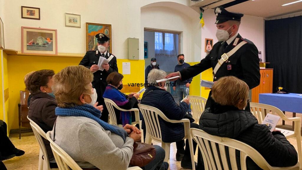 Truffe agli anziani, i carabinieri incontrano i cittadini