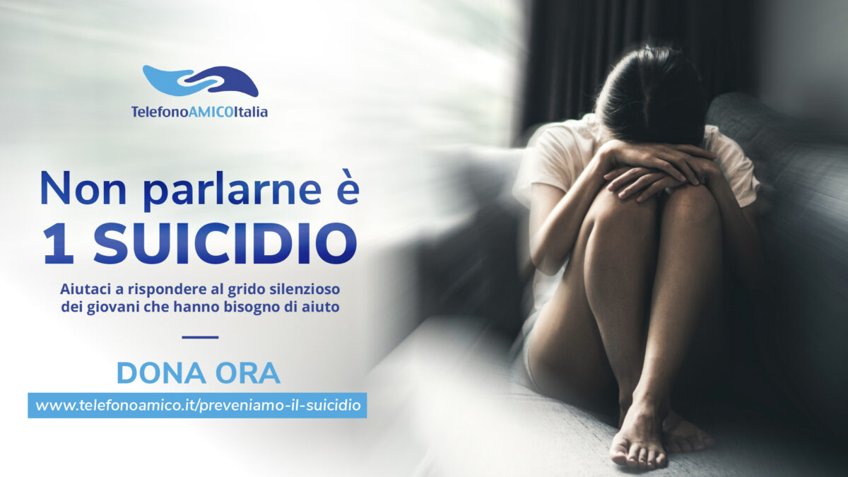 Suicidio, Telefono Amico lancia l'allarme verso i giovani.