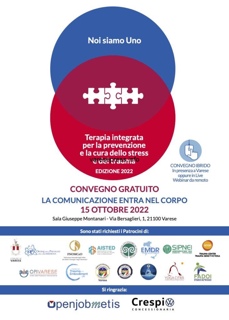A Varese il Convegno NOI SIAMO UNO il 15 ottobre
