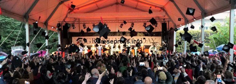 Max Laudadio all’Università dell’Insubria, festa dei laureati