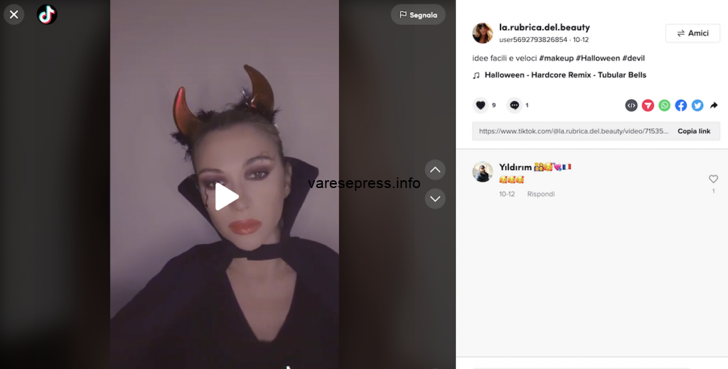 Per Halloween un make up da urlo: la diavoletta