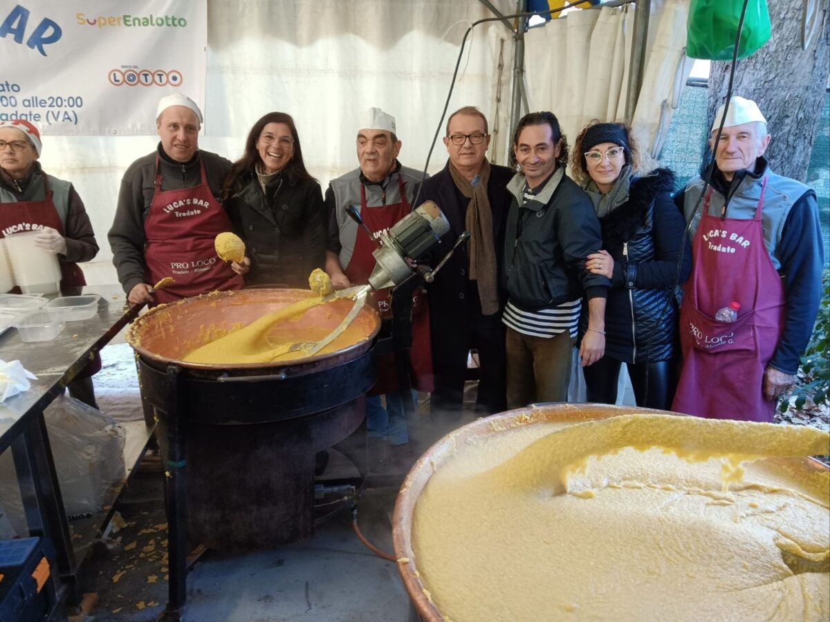 Tradate, sempre un successo la polentata con la Pro Loco