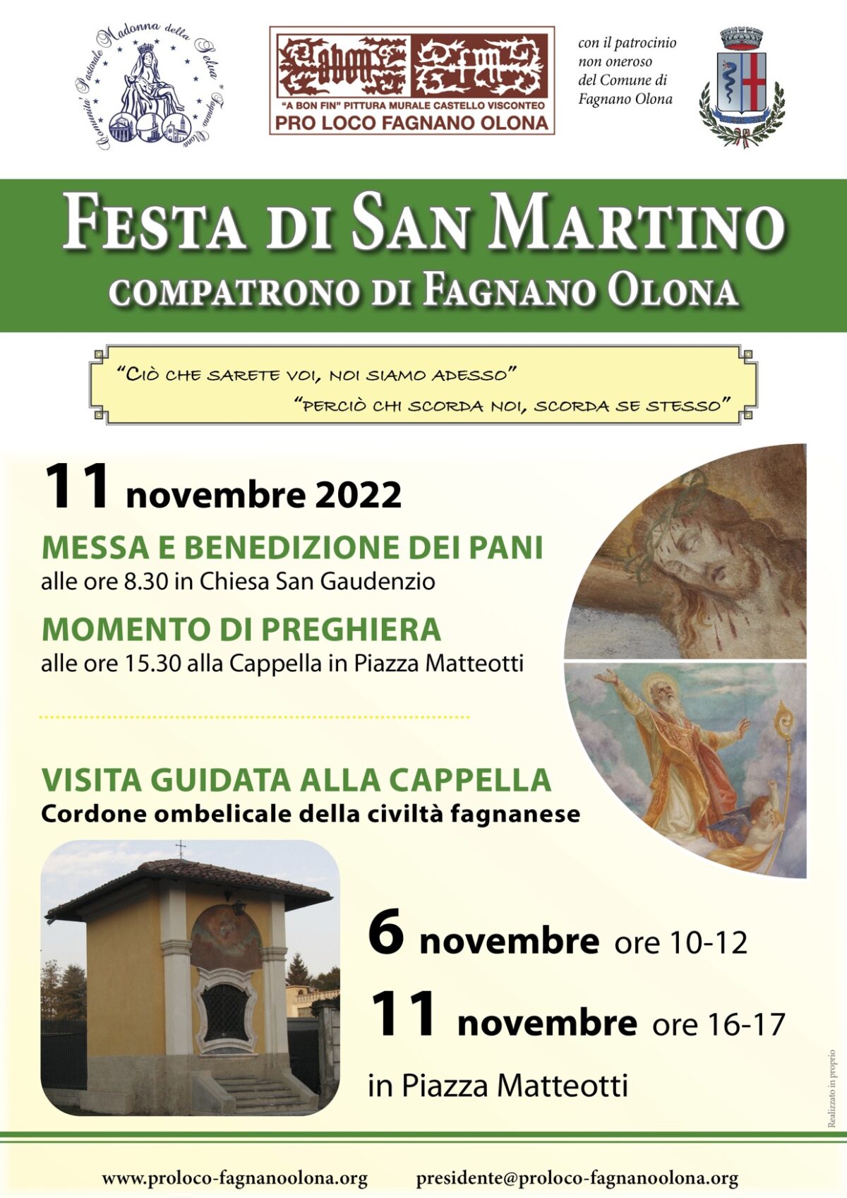 Fagnano Olona festeggia San Martino tra cultura e preghiera