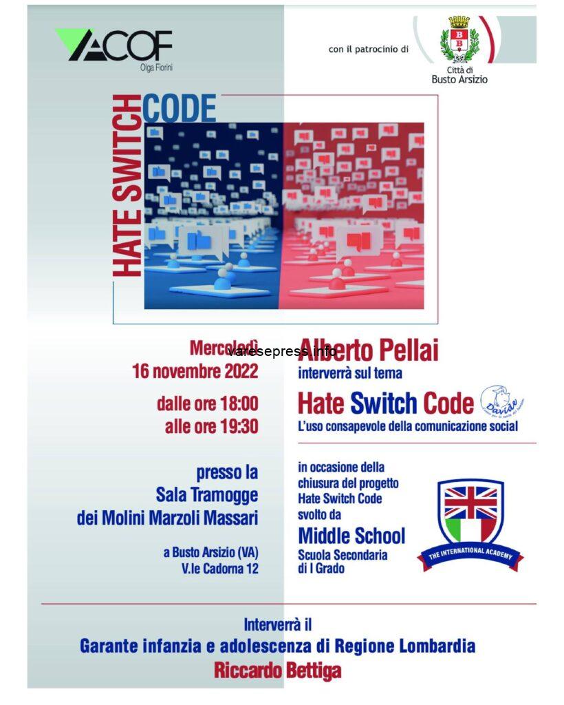 A Busto Acof Olga Fiorini presenta "Hate Switch Code"