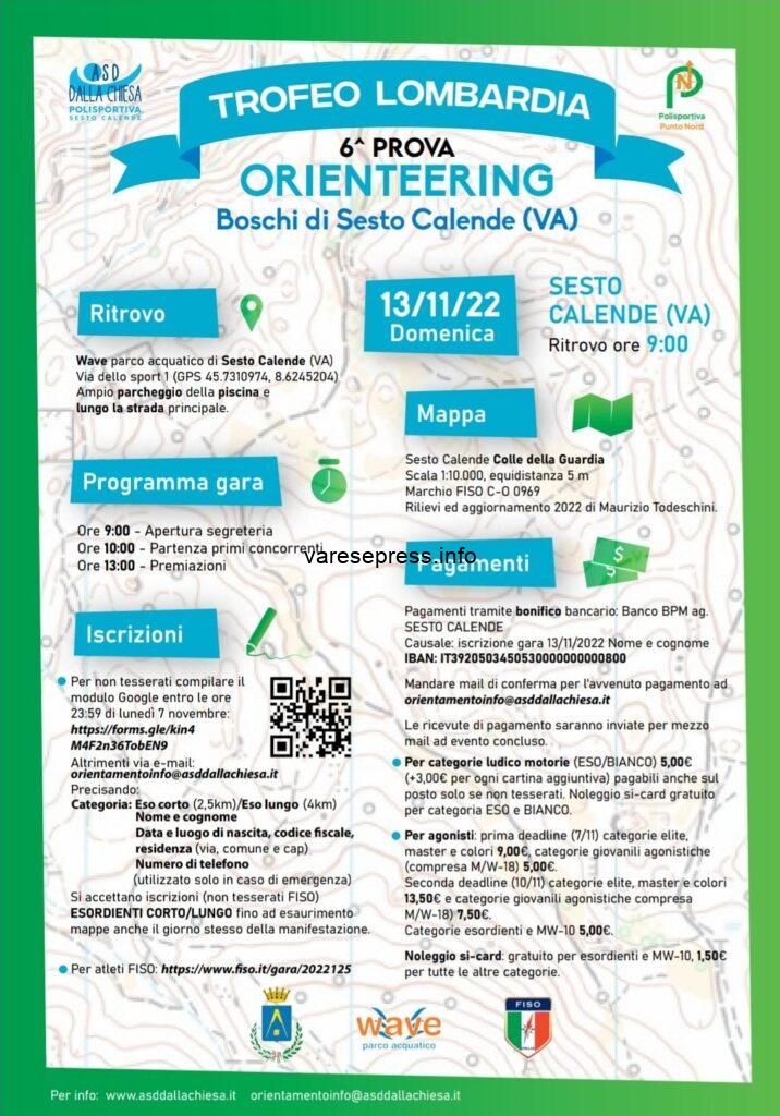 Sesto Calende ospita un orienteering nei boschi il 13 novembre