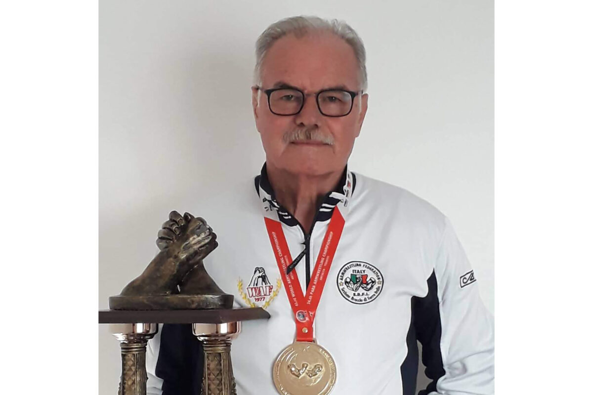 Mauro Callegaro campione del mondo di braccio di ferro