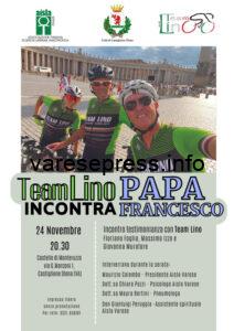 Team Lino incontra Papa Francesco, testimonianza a Castiglione