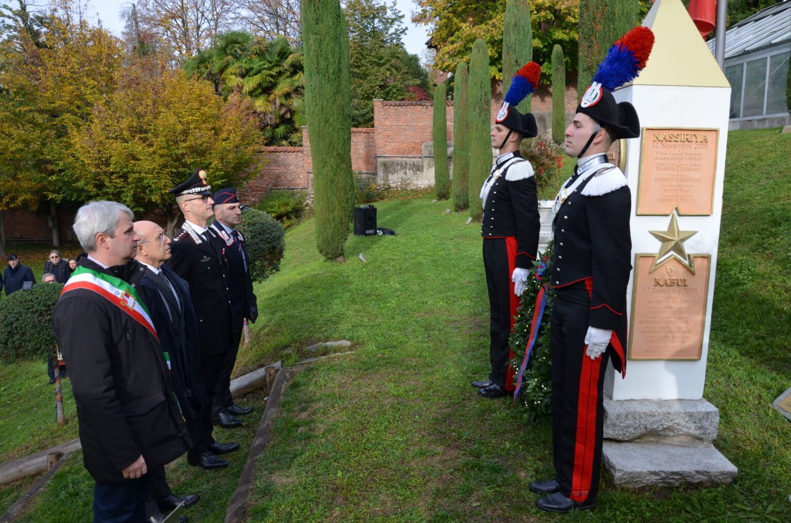 Ricordo dei caduti delle missioni internazionali di pace a Varese