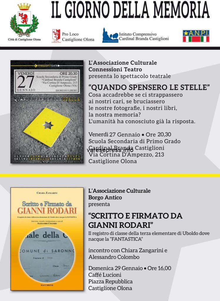 A Castiglione Olona tanti eventi per il Giorno della Memoria 2023