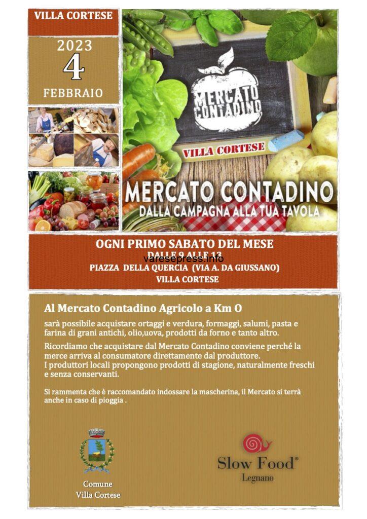 A Villa Cortese torna il “Mercato Contadino“ il 4 febbraio