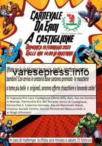 "Carnevale da Eroi a Castiglione" con sfilata domenica 19 febbraio