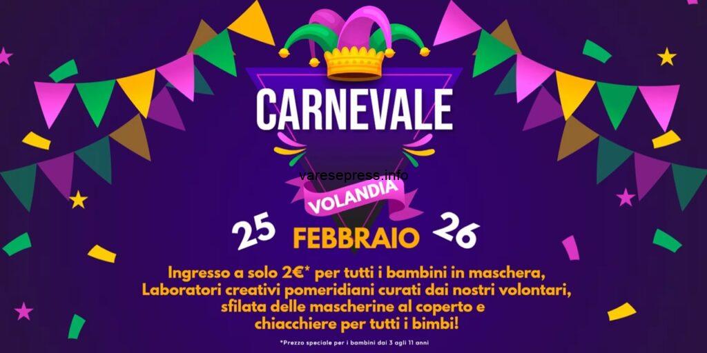 Festeggia il Carnevale a Volandia il 25 e 26 febbraio Festeggia il Carnevale a Volandia il 25 e 26 febbraio