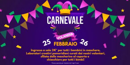 Festeggia il Carnevale a Volandia il 25 e 26 febbraio