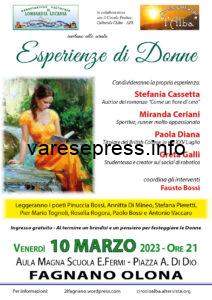 A Fagnano Olona “Esperienze di Donne“ il 10 marzo