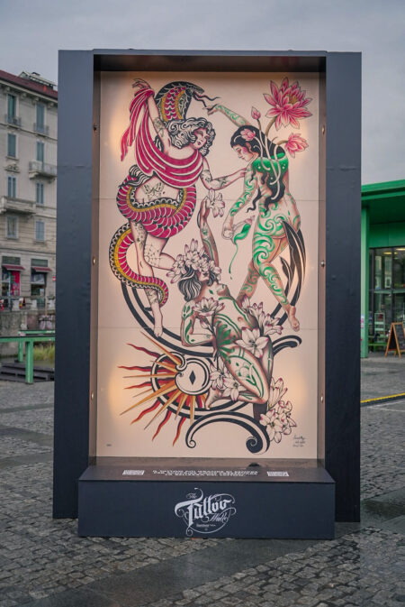 Il tattoo-murales più grande al mondo dedicato alla beauty routine dei tatuaggi