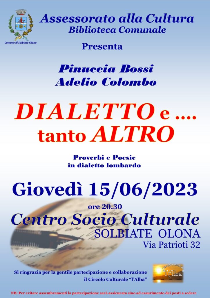 Dialetto e... tanto altro a Solbiate Olona