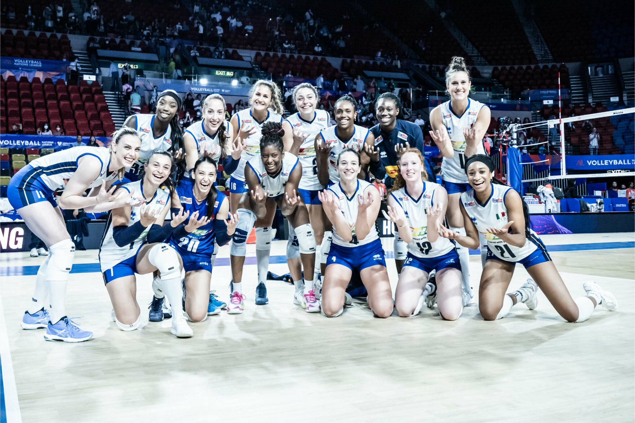 Poker azzurro nella seconda settimana di Volley Nations League