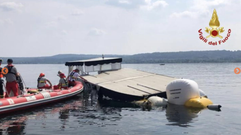 Divieto di espatrio al comandante della navetta affondata nel Lago Maggiore