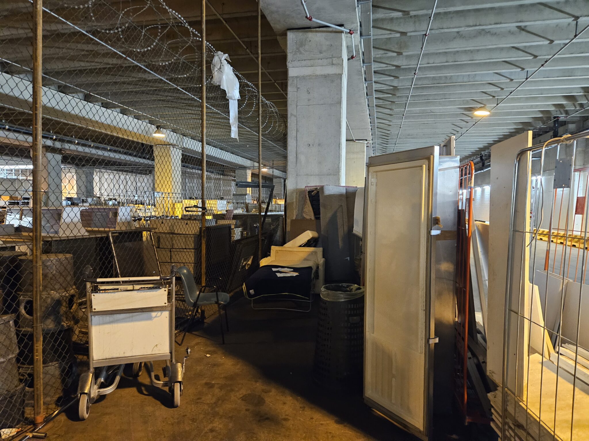 Senza tetto a Malpensa,