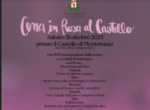 Cena in rosa al Castello di Monteruzzo, Castiglione Olona