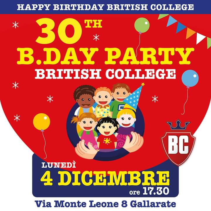 British College, grande festa di compleanno