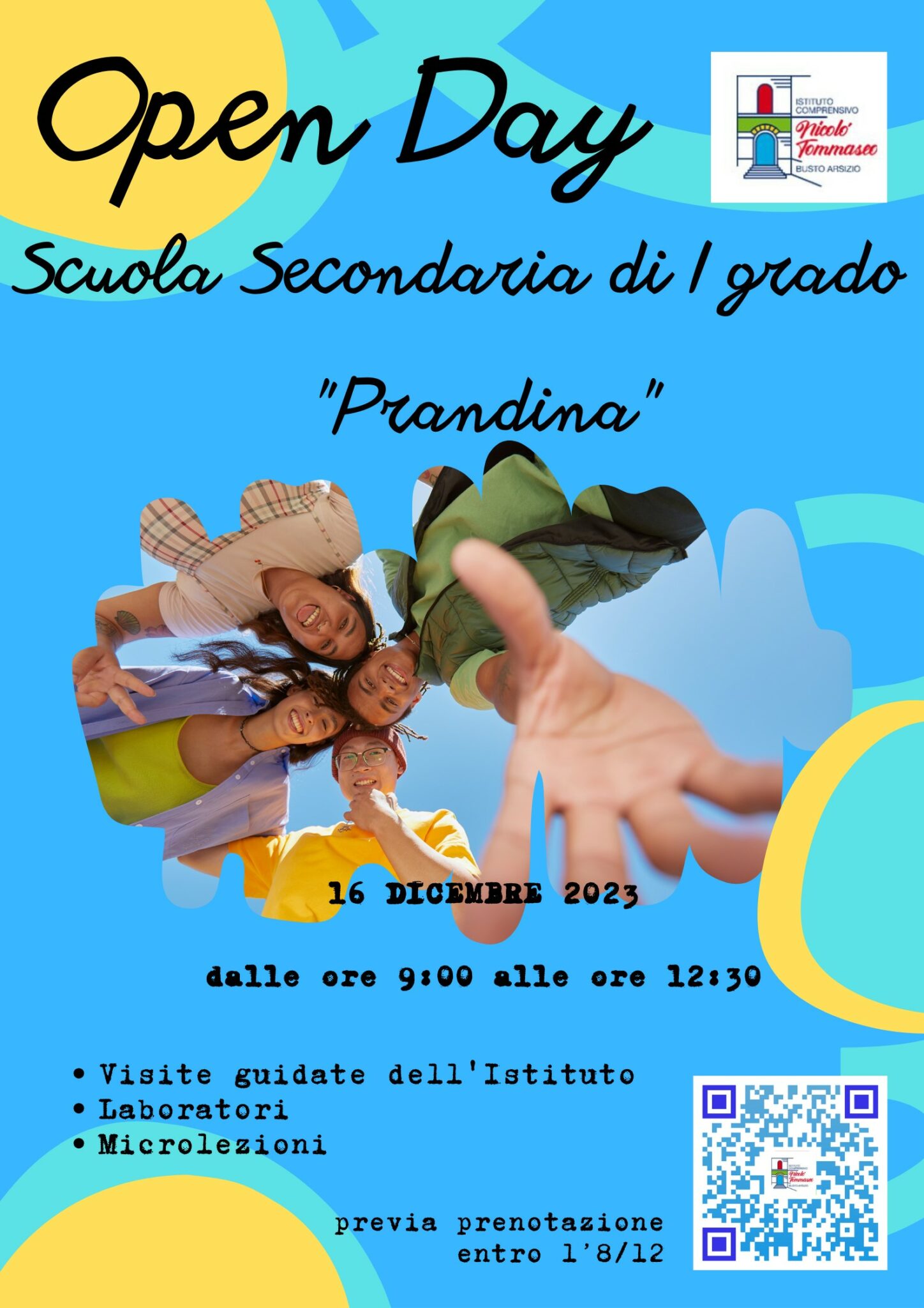 Open Day 2023 alla Scuola Tommaseo di Busto Arsizio