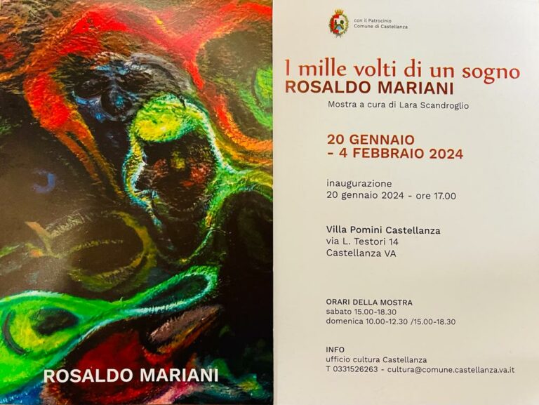 Castellanza, a Villa Pomini la nuova mostra di Rosaldo Mariani
