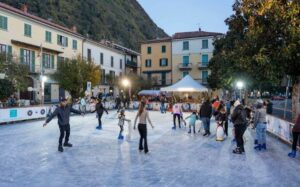 Successo. Pista di pattinaggio a Laveno Mombello