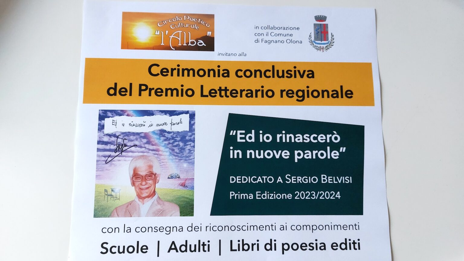 A Fagnano Olona si sveleranno i vincitori del Premio Letterario dell'Alba