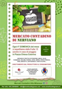 Mercato contadino a Nerviano domenica 26 maggio