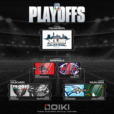 Football Play Off i Frogs Legnano vanno a Parma per incontrare i Panthers