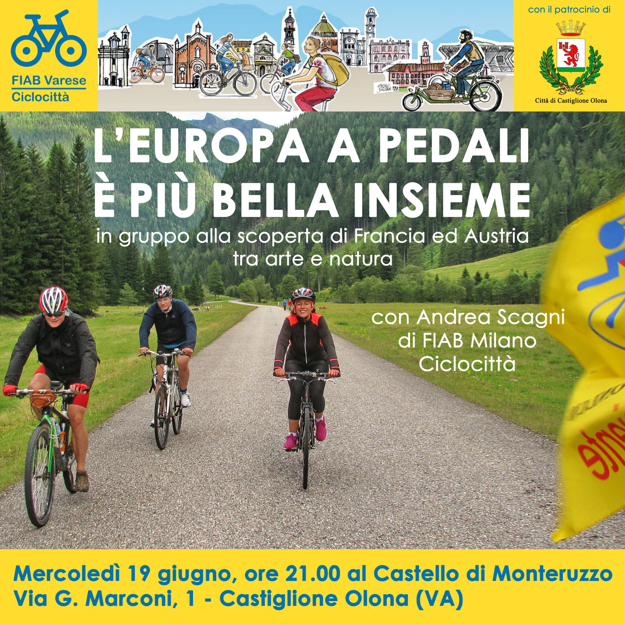 Castiglione Olona. Europa a pedali evento