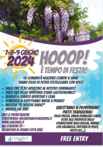 “Hooop è tempo di festa” il 7-8-9 giugno a Villadosia di Casale Litta