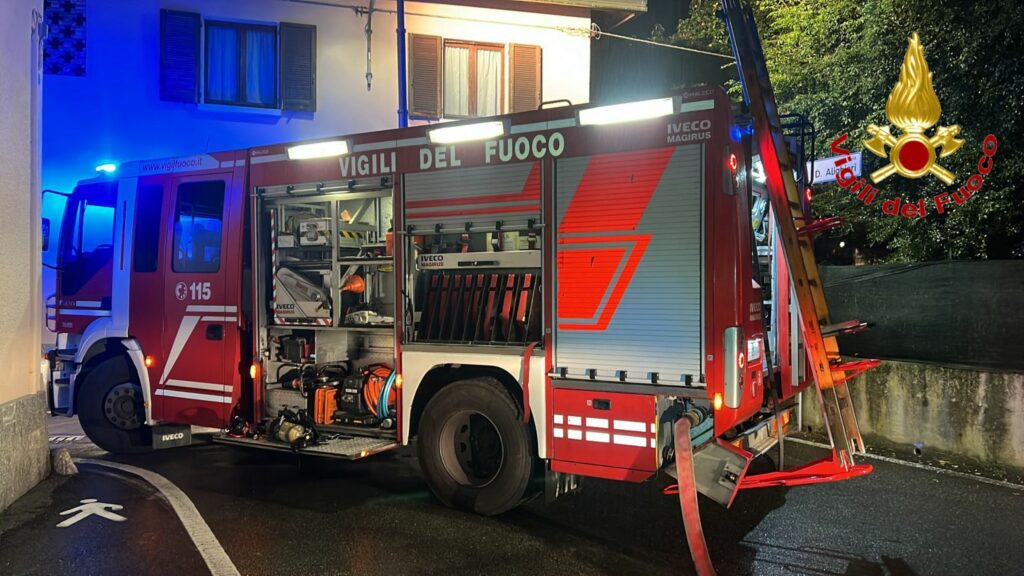 Castelseprio: incendio Castelseprio incendio