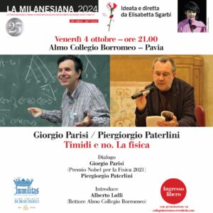 Incontro col Premio Nobel per la Fisica Giorgio Parisi