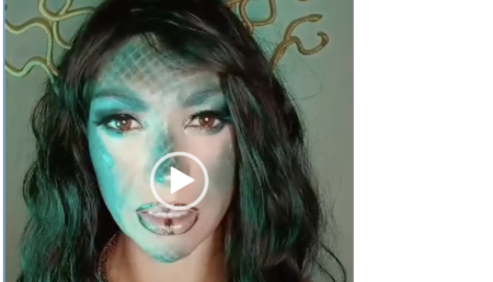 Primo make up di halloween, Medusa!