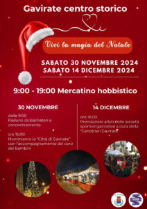 Vivi la magia del Natale a Gavirate sabato 30 novembre