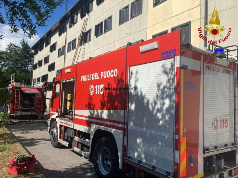 Busto Arsizio: incendio