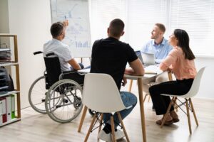 il disabile al lavoro ed in riunione