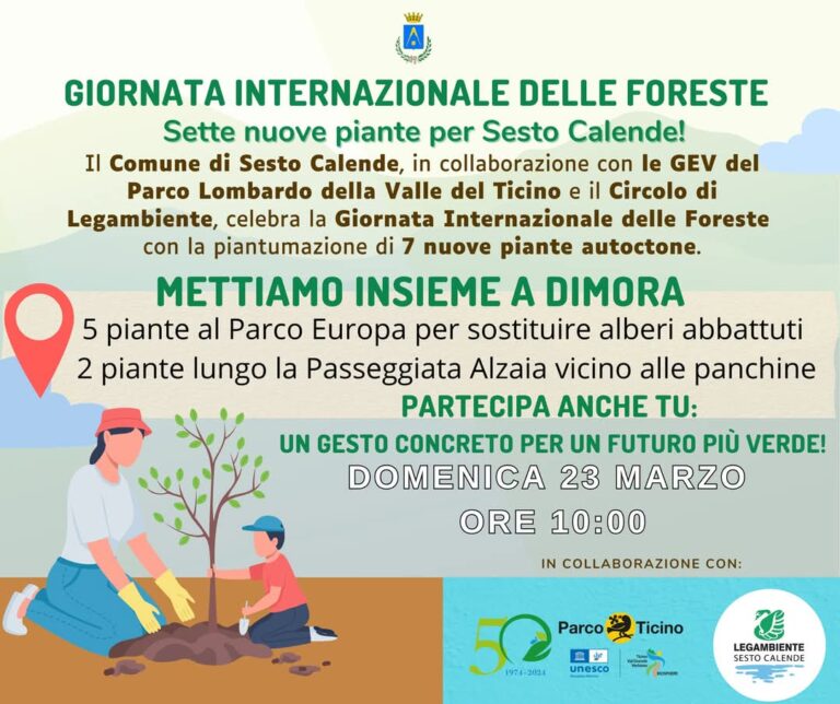 Sesto Calende: giornata internazionale delle foreste