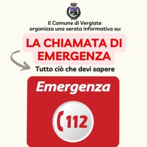 Vergiate: serata sul numero unico di Emergenza 